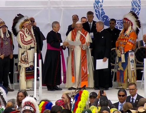 Pope Francis in Maskwacis